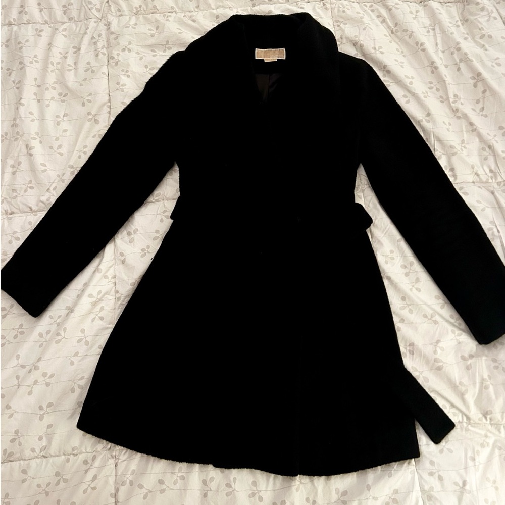 Michael Kors Wool Blend Wrap Coat